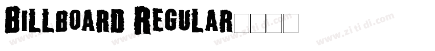 Billboard Regular字体转换